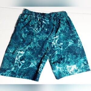 Teal FNCTN‎ Wrinkle Resistant Quick Dry Shorts Boys LG 14